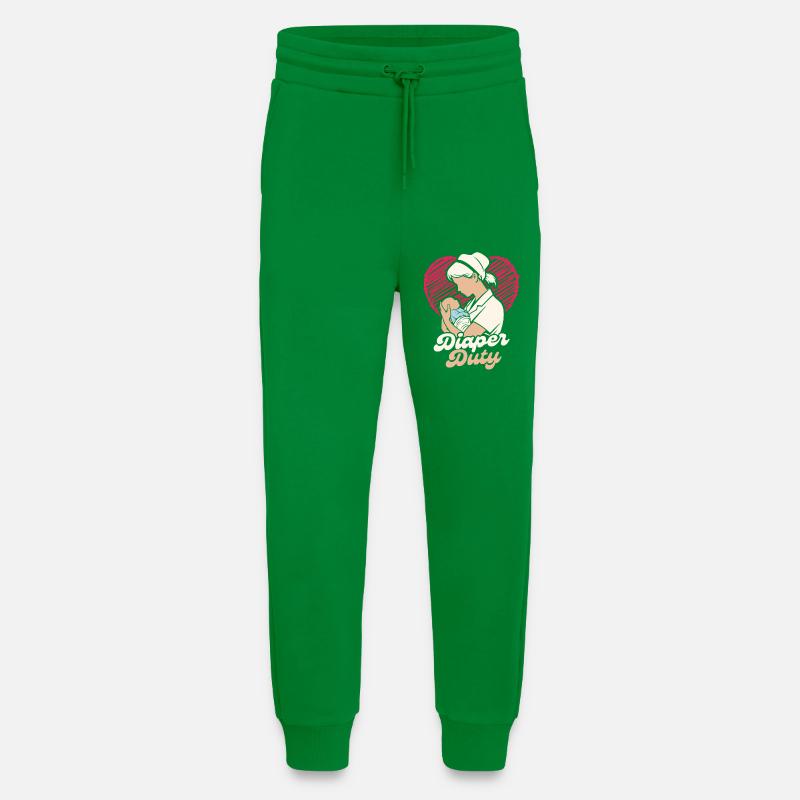 NICU Krankenschwester Diaper Duty - Jogginghose - made by SPREAD - City Green