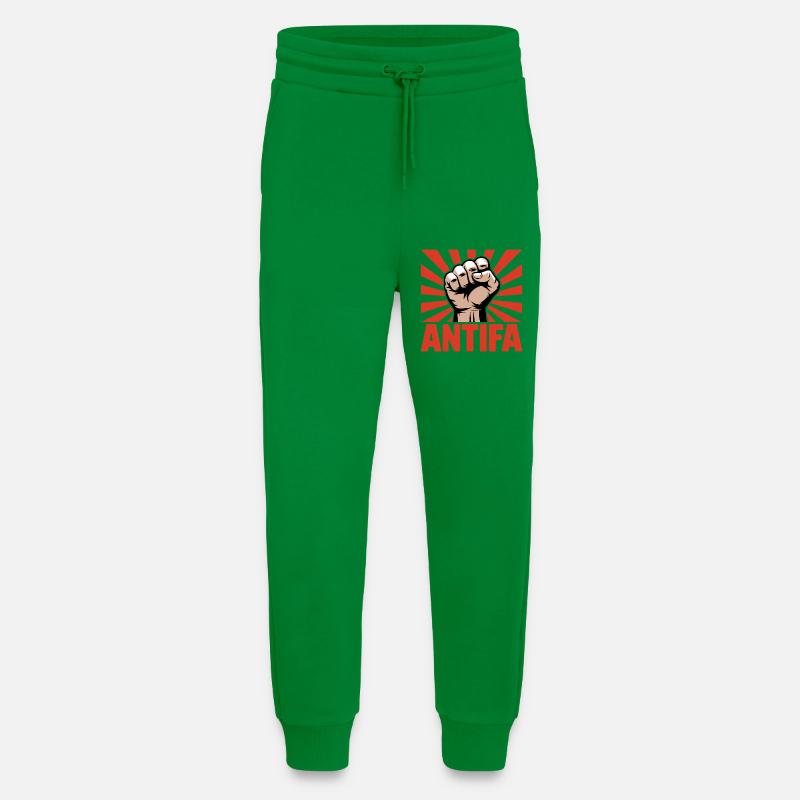 Antifa - Antifascist Merch - Jogginghose - made by SPREAD - City Green