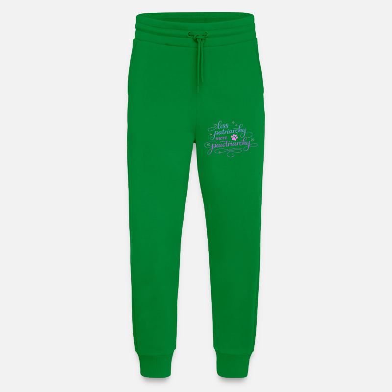 less patriarchy, more pawtriarchy - Jogginghose - made by SPREAD - City Green