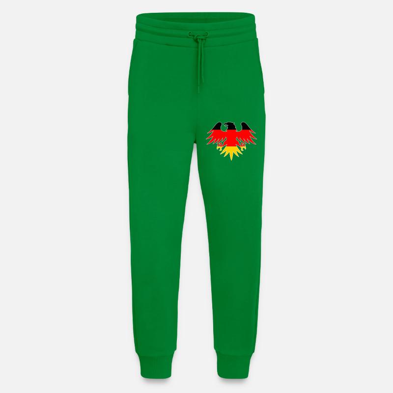 Deutscher Flaggenadler Motiv - Jogginghose - made by SPREAD - City Green