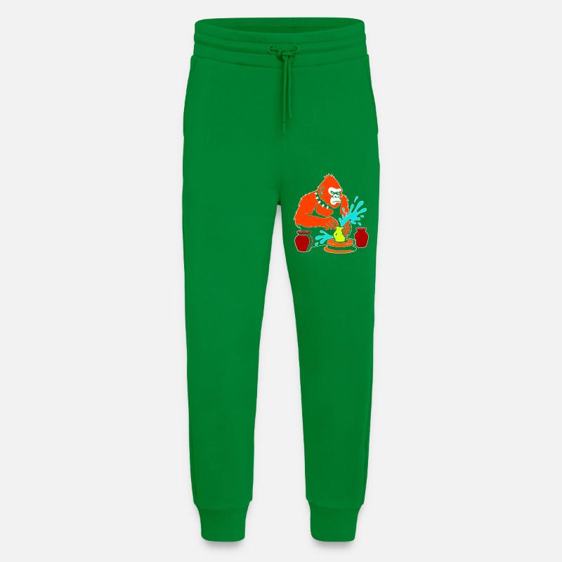 Gorilla Pottery Splash Studio - Jogging Pants - made by SPREAD  - City Green