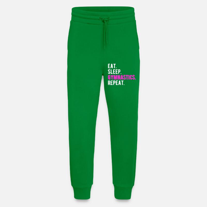 Eat Sleep Gymnastics Repeat - Jogging Pants - made by SPREAD  - City Green