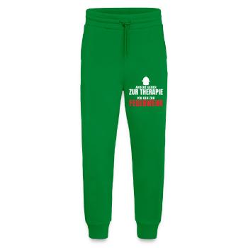 Andere gehen zur Therapie ich geh zur Feuerwehr - Jogginghose - made by SPREAD - City Green - Vorne