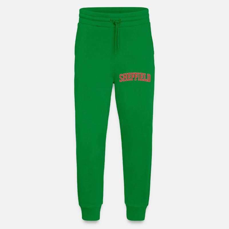 Sheffield Retro Varsity Lettering - Jogginghose - made by SPREAD - City Green