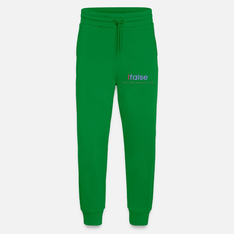 Ifalse Funny Coder Programming Pun - Jogging Pants - made by SPREAD  - City Green