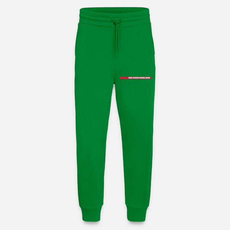 make racism wrong again - Jogging Pants - made by SPREAD  - City Green
