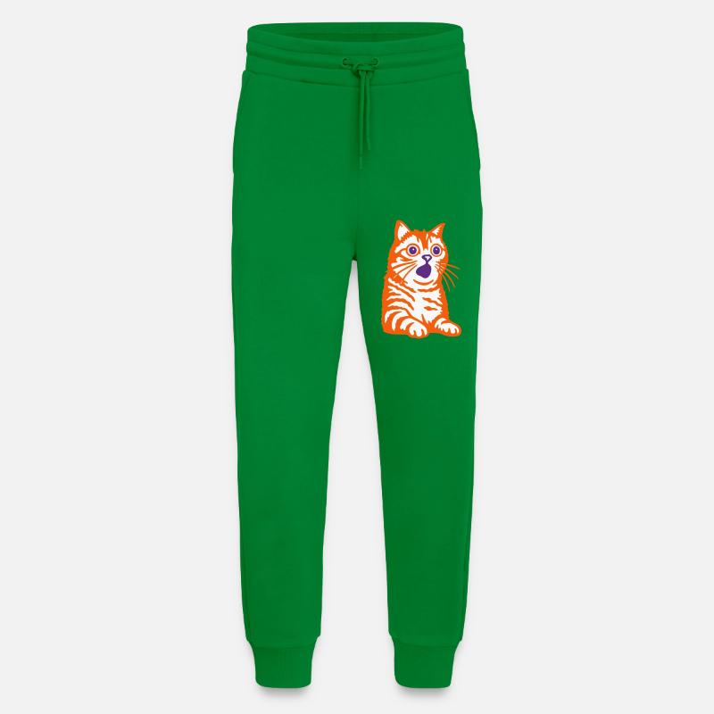 Erstaunte Katze - Jogginghose - made by SPREAD - City Green