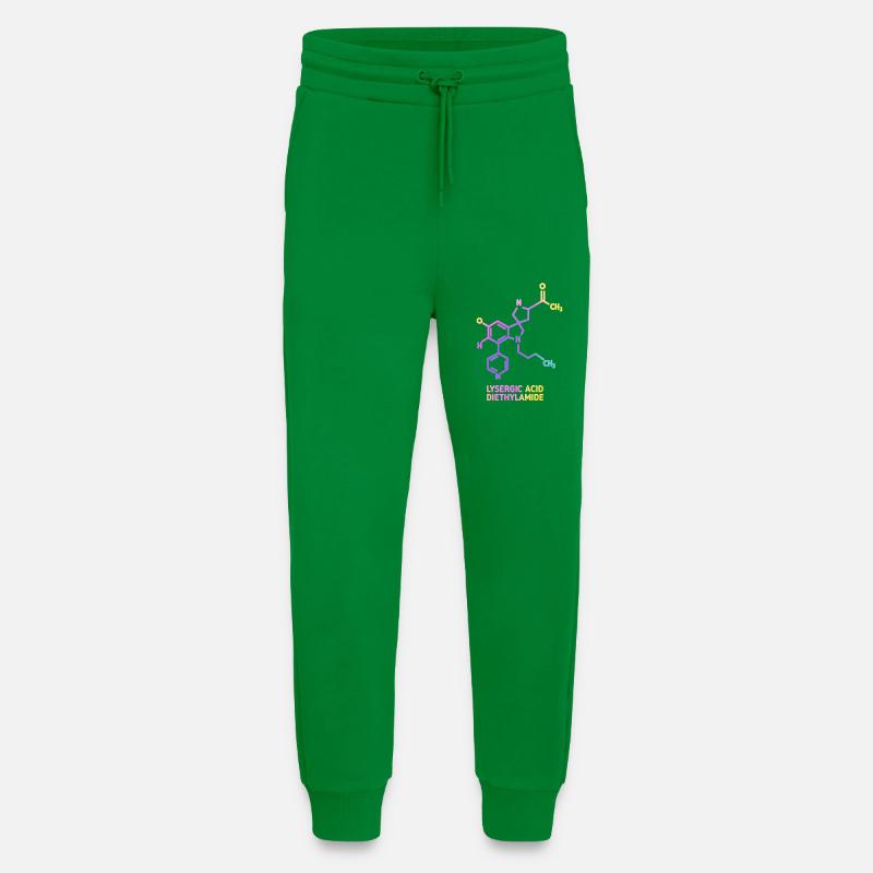 Psychedelic Molecular Art LSD - Jogging Pants - made by SPREAD  - City Green