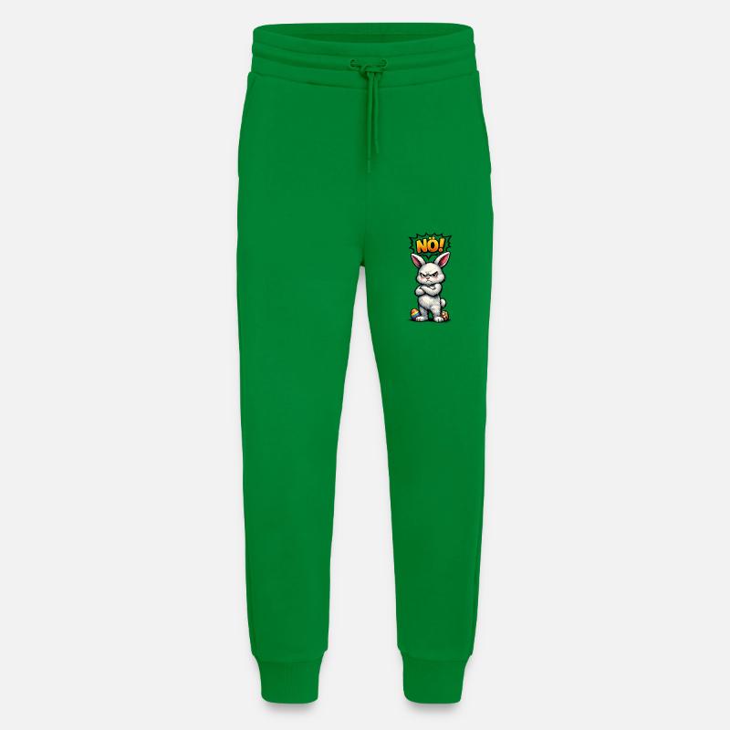 Lower Austrian Bunny Comic Easter Gift - Jogging Pants - made by SPREAD - City Green