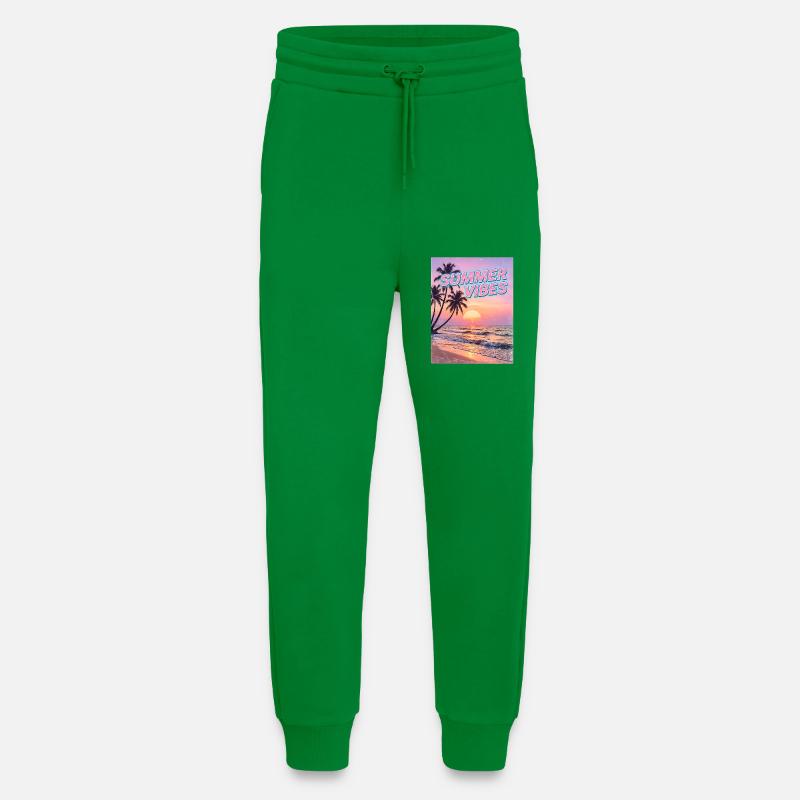 Sommervibes Retro Sunset Beach - Jogginghose - made by SPREAD - City Green