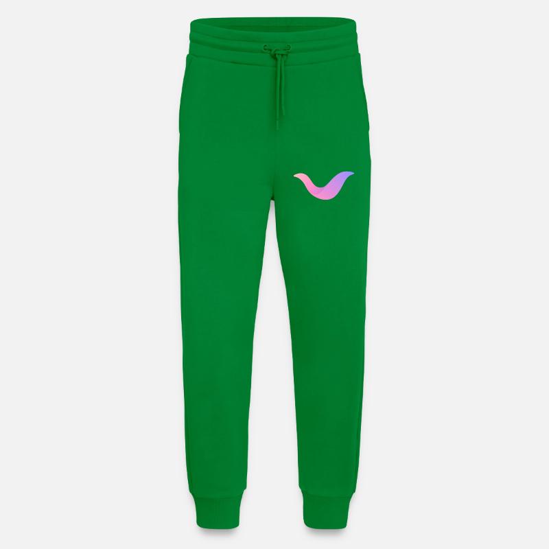 Gradient Swoosh-Nebel - Jogginghose - made by SPREAD - City Green
