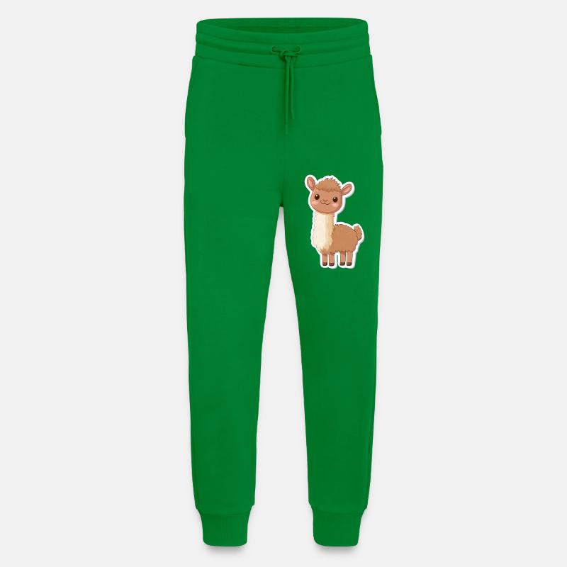 Llama Alpaca Llama Animal Gift - Jogging Pants - made by SPREAD  - City Green