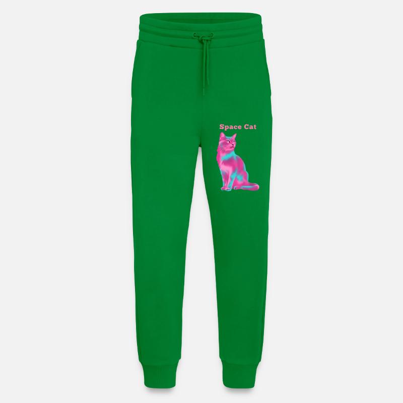 Chat de l’espace - Pantalon de jogging bio décontracté fabriqué en UE - City Green