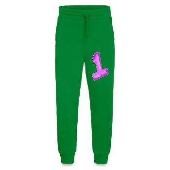 zahl 1 Motiv - Jogginghose - made by SPREAD - City Green - Vorne