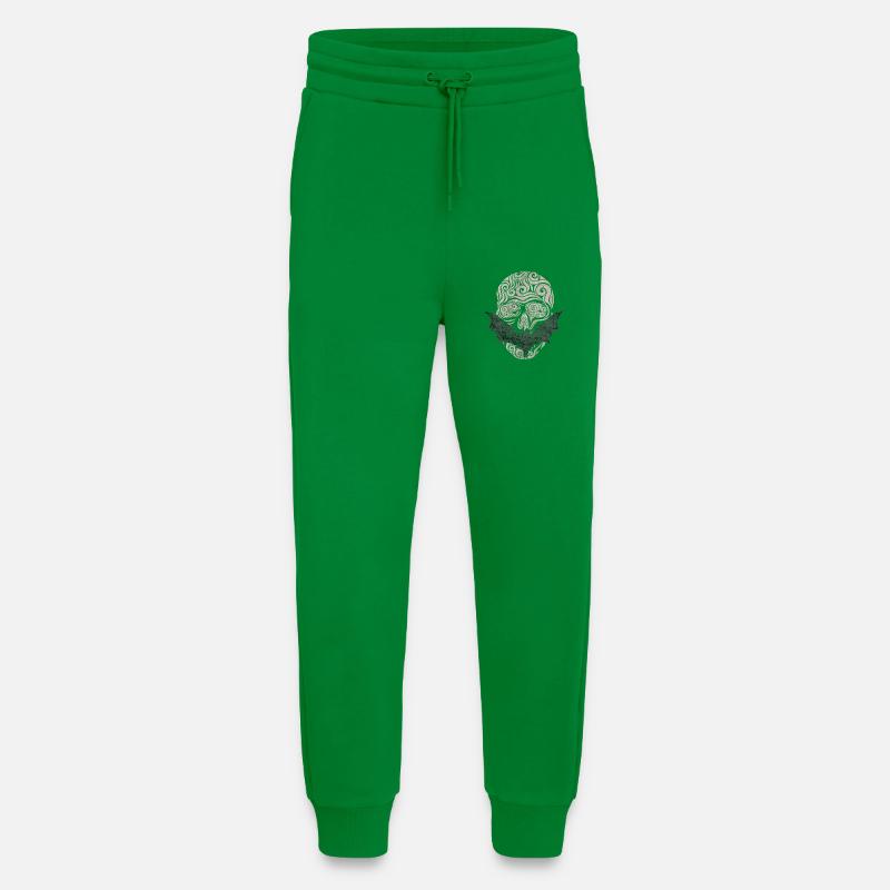 Totenschädel / Fledermaus - Jogginghose - made by SPREAD - City Green