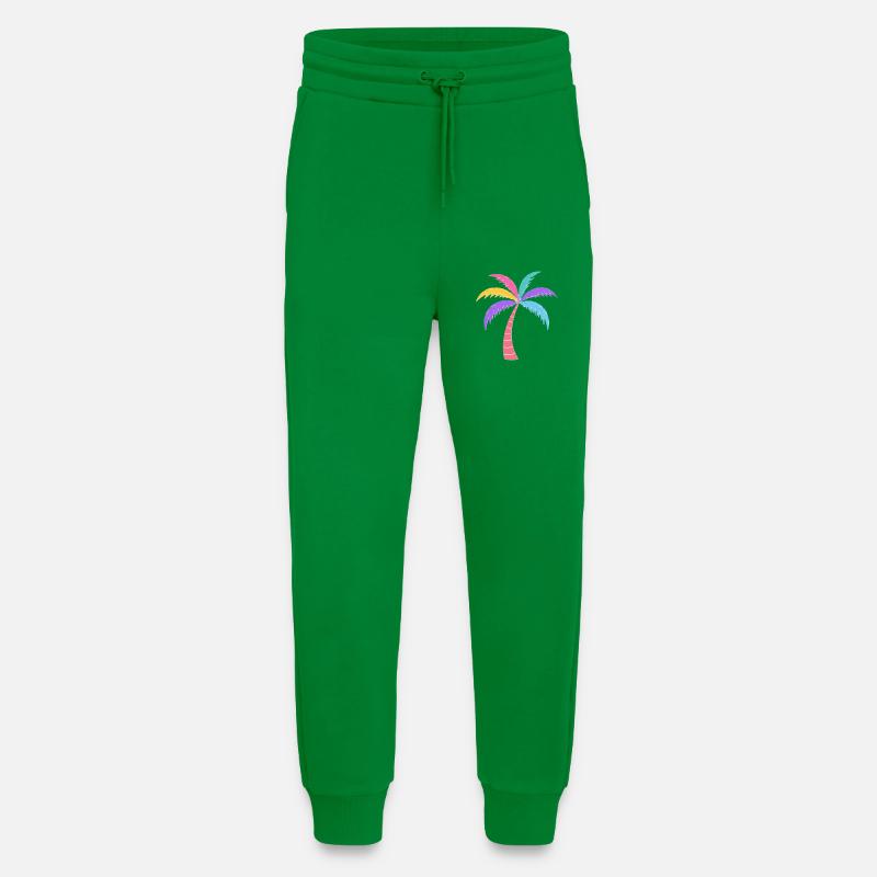 Bunte Palme Regenbogenfarben - Jogginghose - made by SPREAD - City Green