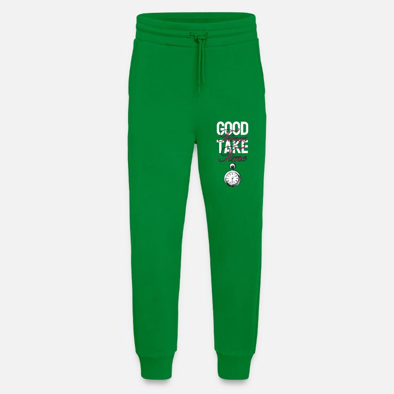 Gute Dinge brauchen Zeit - Jogginghose - made by SPREAD - City Green