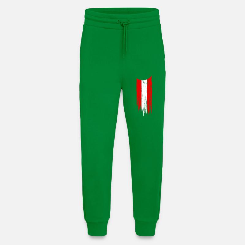 Autriche Autriche Drapeau Drapeau - Pantalon de jogging bio décontracté fabriqué en UE - City Green