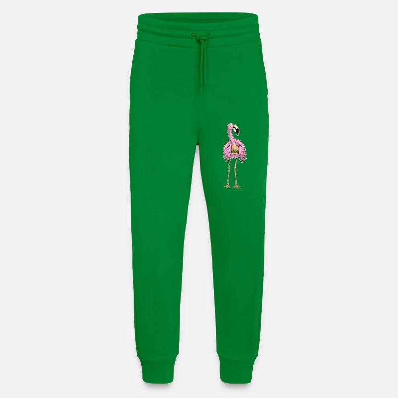 Flamingo Cheeseburger - Jogging Pants - made by SPREAD - City Green