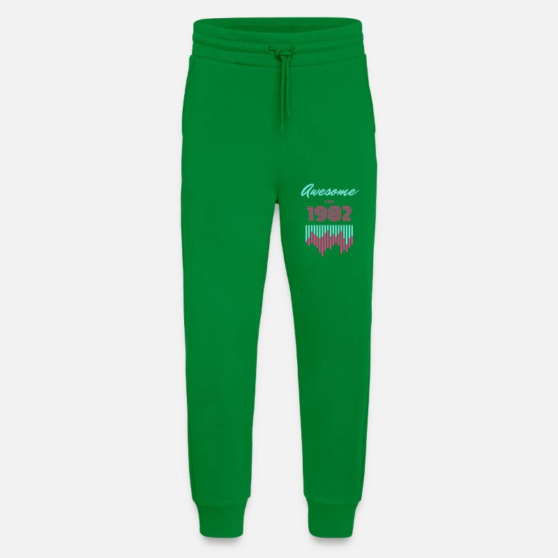 Awesome Since 1982 Neon Pulse - Jogging Pants - made by SPREAD  - City Green