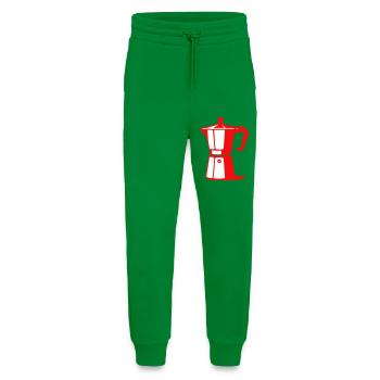 Illustration de cafetière pour les amateurs de café - Pantalon de jogging bio décontracté fabriqué en UE - City Green - Devant