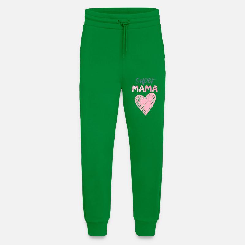 Mama - Super Mama - Jogginghose - made by SPREAD - City Green