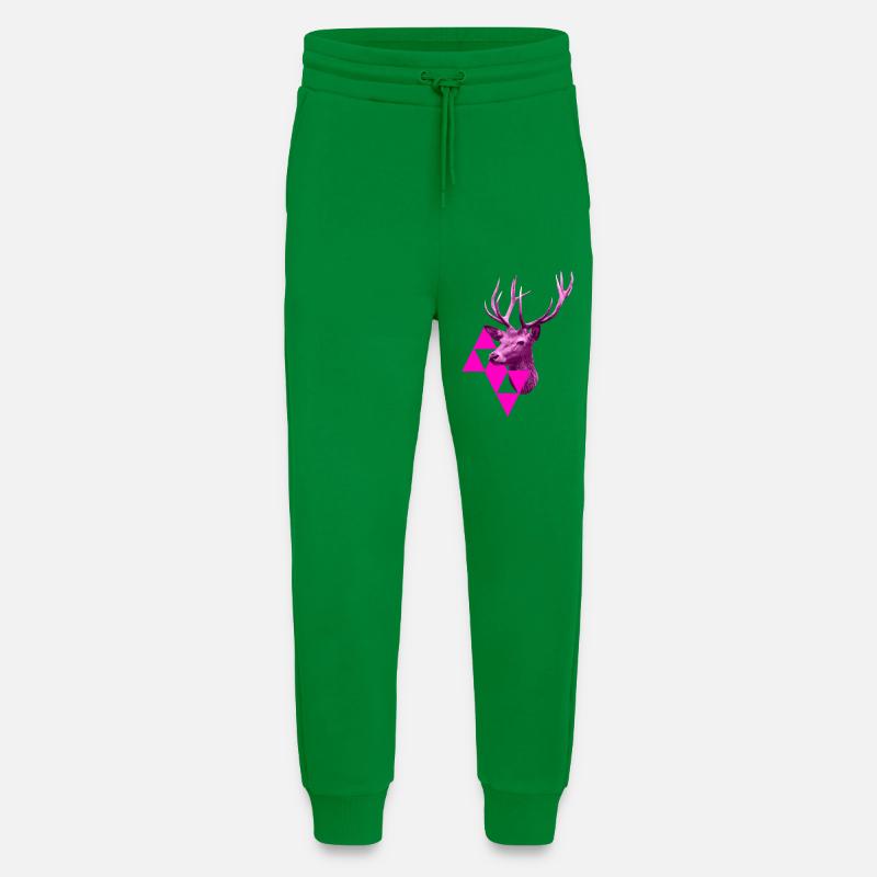 pinker Hirsch - Jogginghose - made by SPREAD - City Green