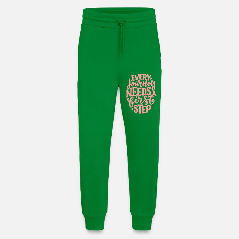 Every Journey Needs A First Step - Jogging Pants - made by SPREAD  - City Green