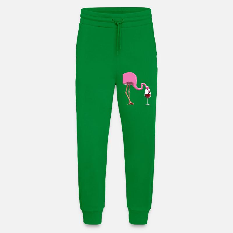 Flamingo mit Weinglas - Jogginghose - made by SPREAD - City Green