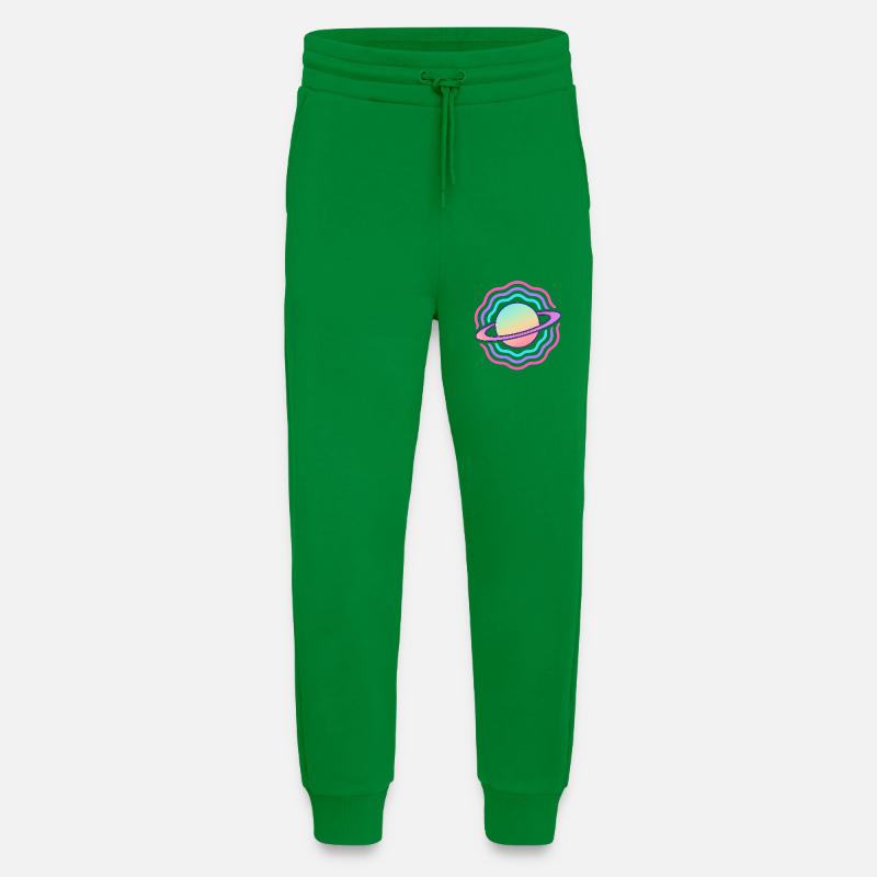 Cosmic Planet Stylized Galactic Sphere - Jogging Pants - made by SPREAD  - City Green