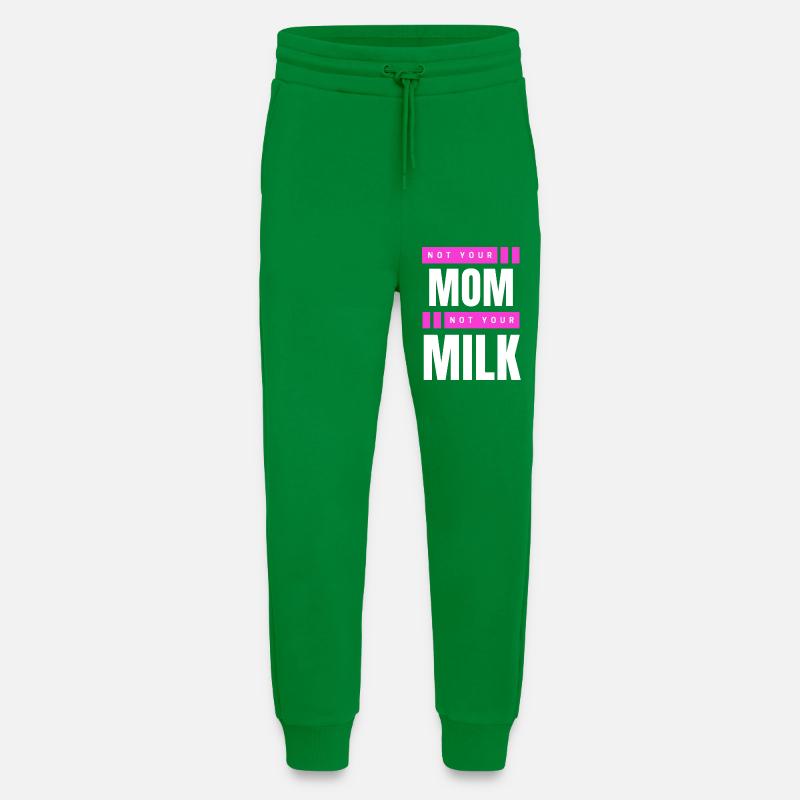 Pas ta mère Pas ton lait - Pantalon de jogging bio décontracté fabriqué en UE - City Green