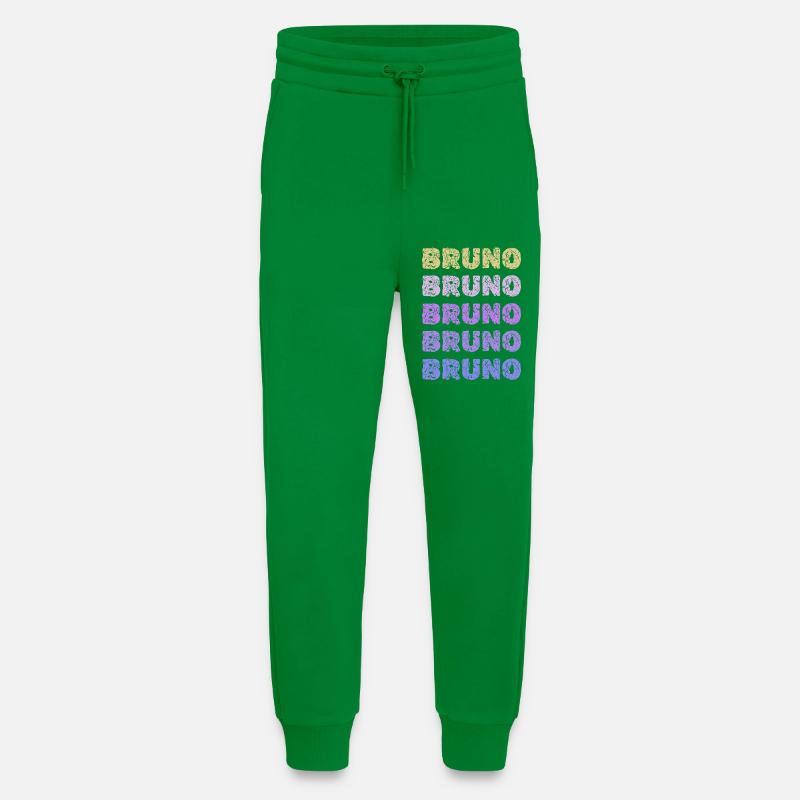 Bruno Repeated Pastel Letters - Jogginghose - made by SPREAD - City Green
