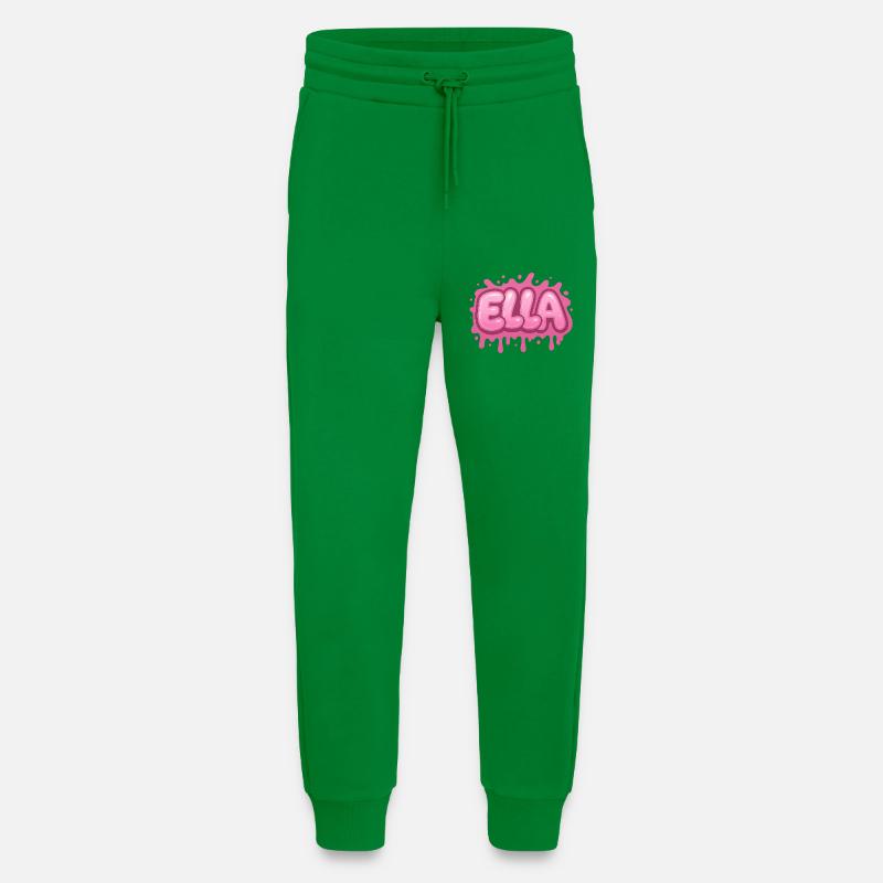 Graffiti ELLA Name Gift Ideal Printable - Jogging Pants - made by SPREAD  - City Green