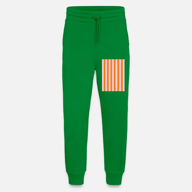 Stripes - orange pink personalizable - Jogging Pants - made by SPREAD  - City Green