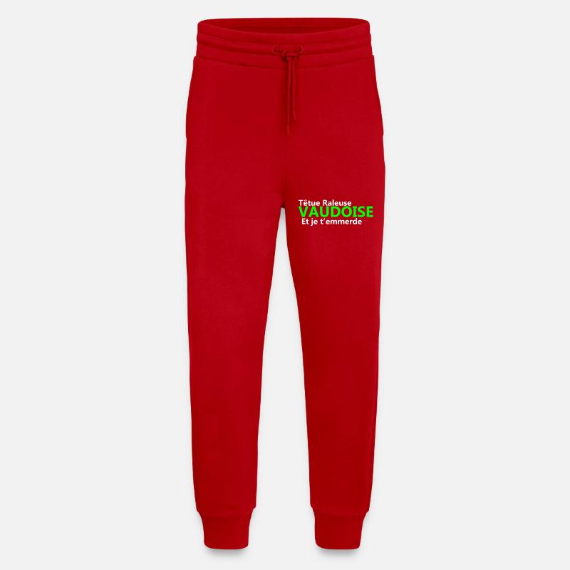 Stubborn grumpy Vaudoise - Jogging Pants - made by SPREAD  - red