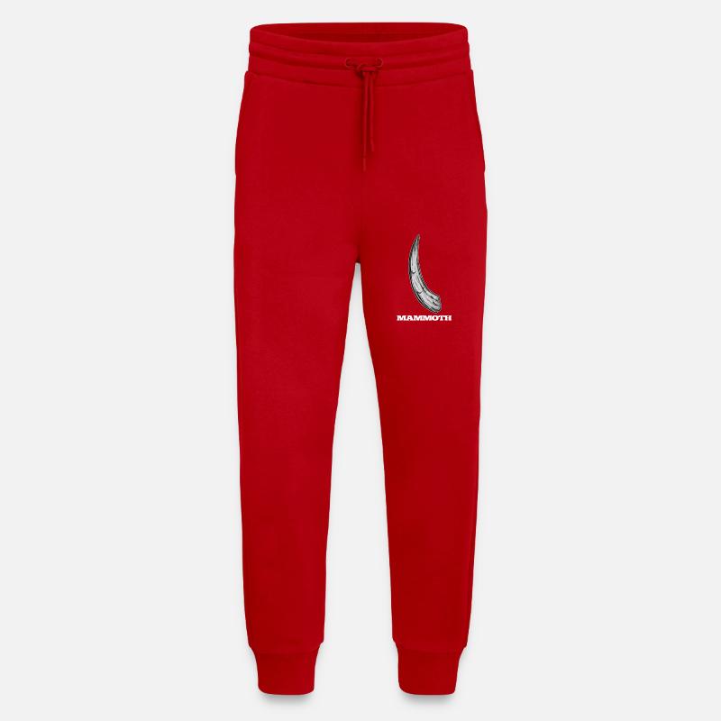 Mammoth ivory tusks - Jogging Pants - made by SPREAD  - red
