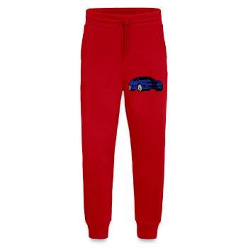 Voiture de sport - Voiture de sport - Coupé - Pantalon de jogging bio décontracté fabriqué en UE - rouge - Devant