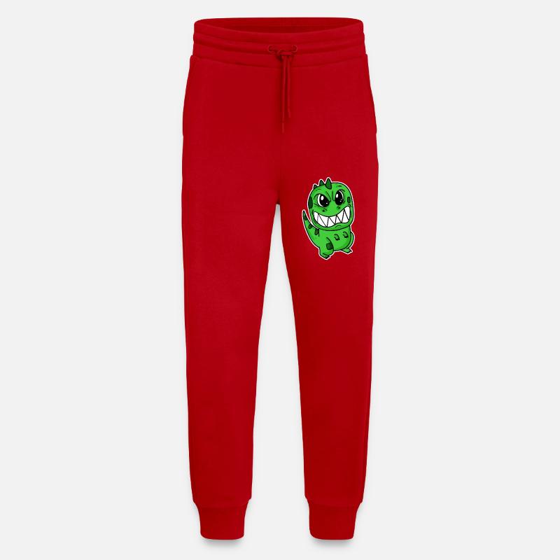 Angry little dinosaur - Jogging Pants - made by SPREAD - red