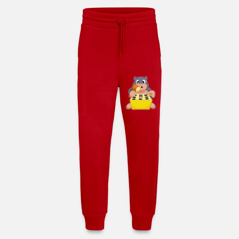 Mole Game - Jogging Pants - made by SPREAD - red