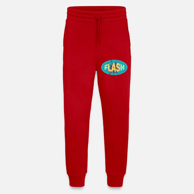 FLASH EMBLEM - Jogging Pants - made by SPREAD  - red