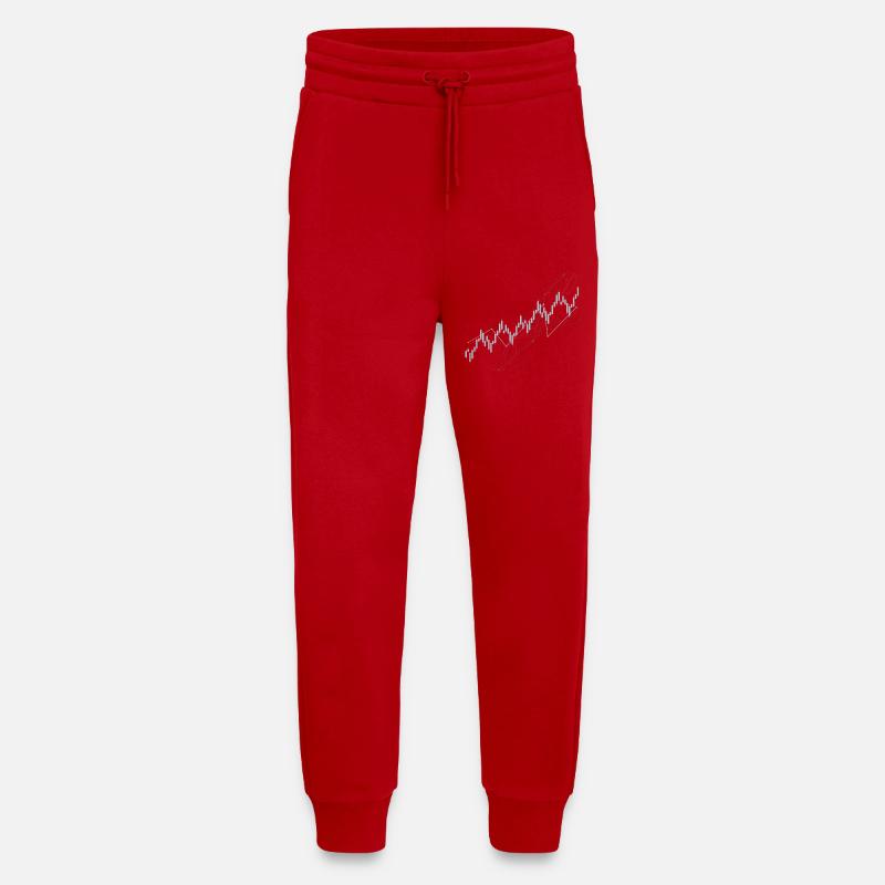 Candlestick chart - Jogging Pants - made by SPREAD  - red