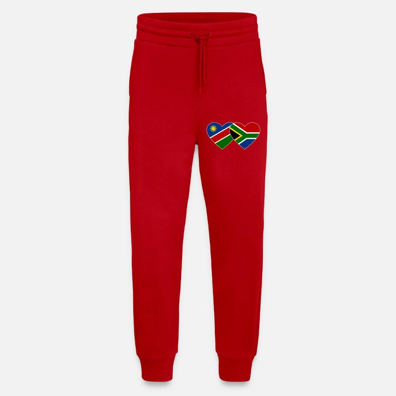 Namibia Südafrika Flagge Herz - Jogginghose - made by SPREAD - Rot