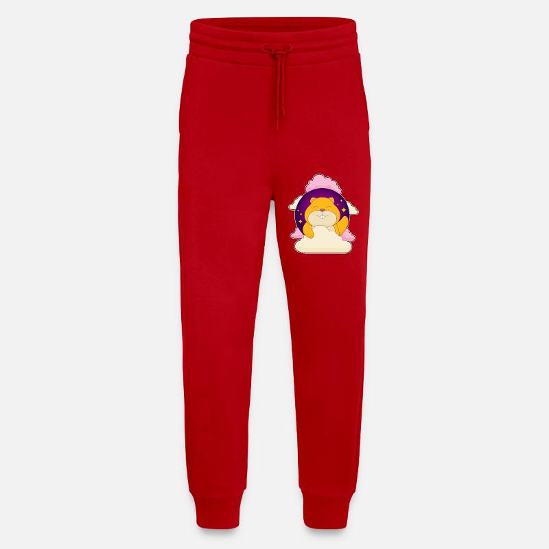 Hamster Clouds - Jogging Pants - made by SPREAD - red