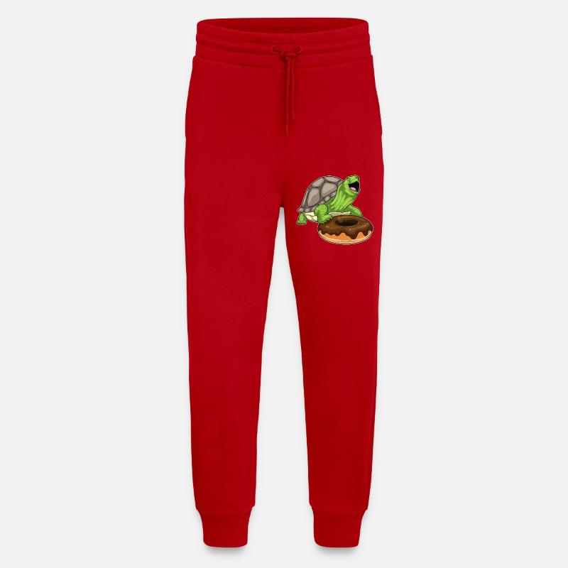 Turtle Donut - Jogging Pants - made by SPREAD  - red