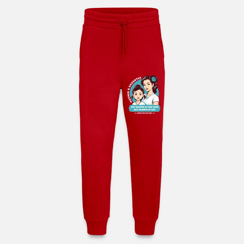 Mutter und Tochter - Jogginghose - made by SPREAD - Rot