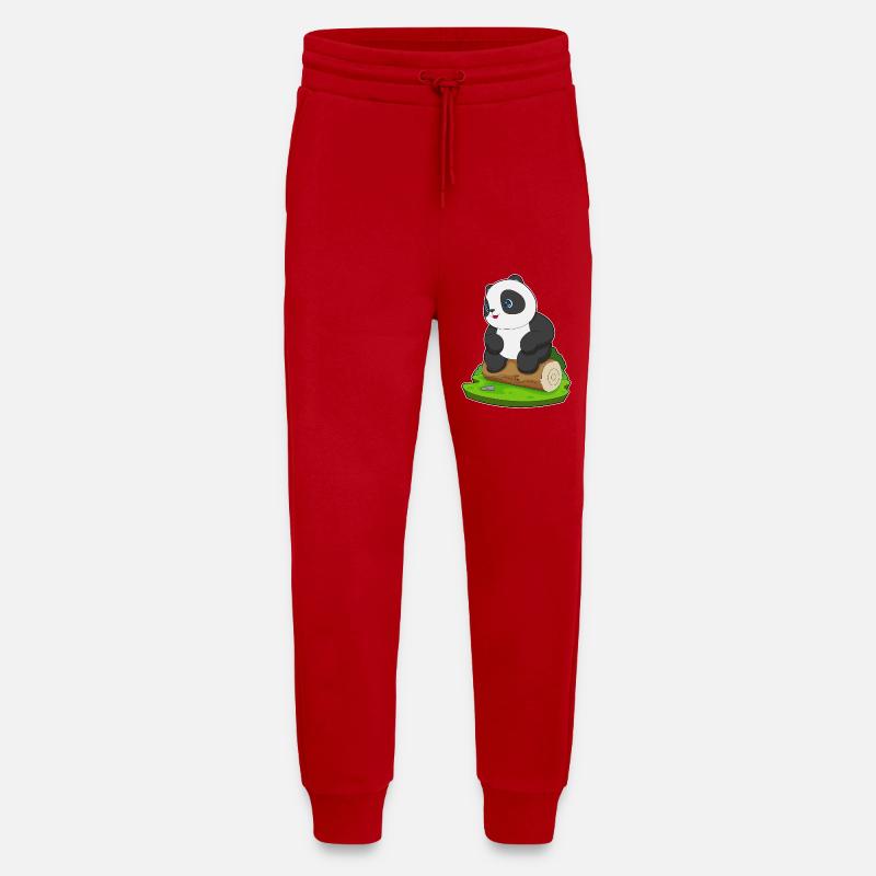 Panda Baumstamm - Jogginghose - made by SPREAD - Rot