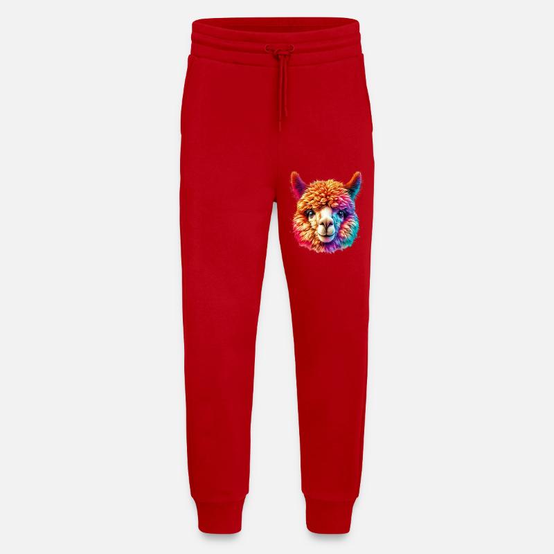 Alpaca - Jogging Pants - made by SPREAD  - red