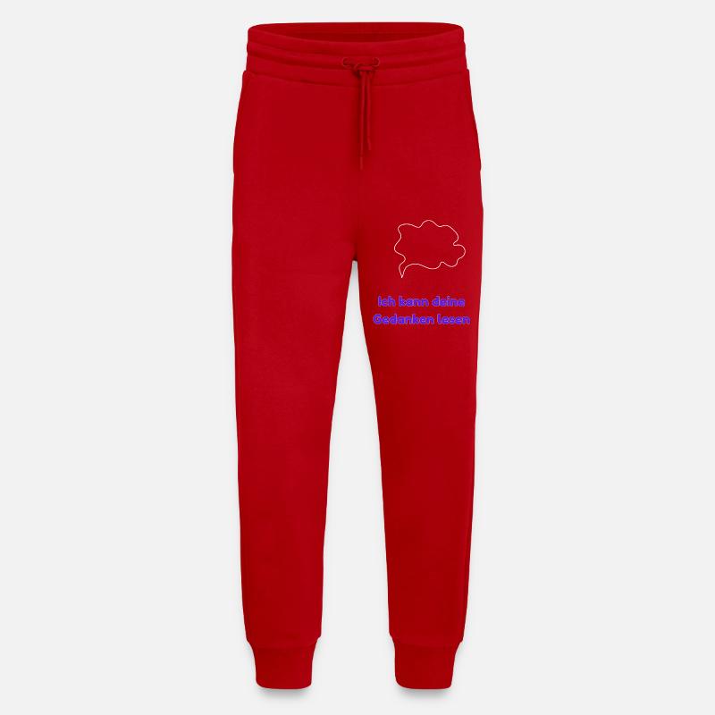 Je peux lire dans tes pensées - Pantalon de jogging bio décontracté fabriqué en UE - rouge