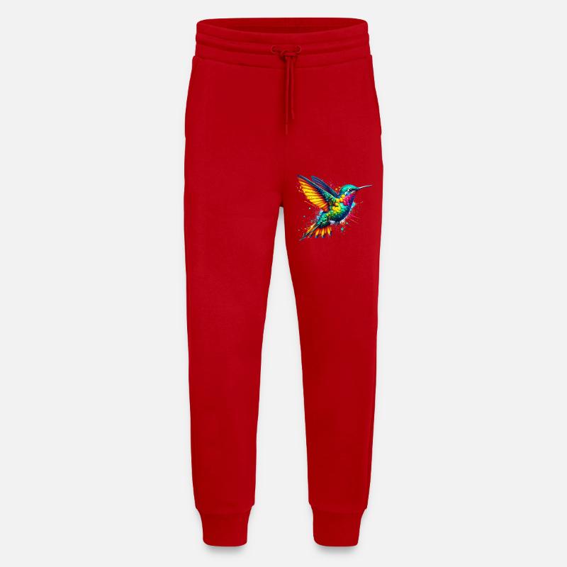Colibri - Pantalon de jogging bio décontracté fabriqué en UE - rouge