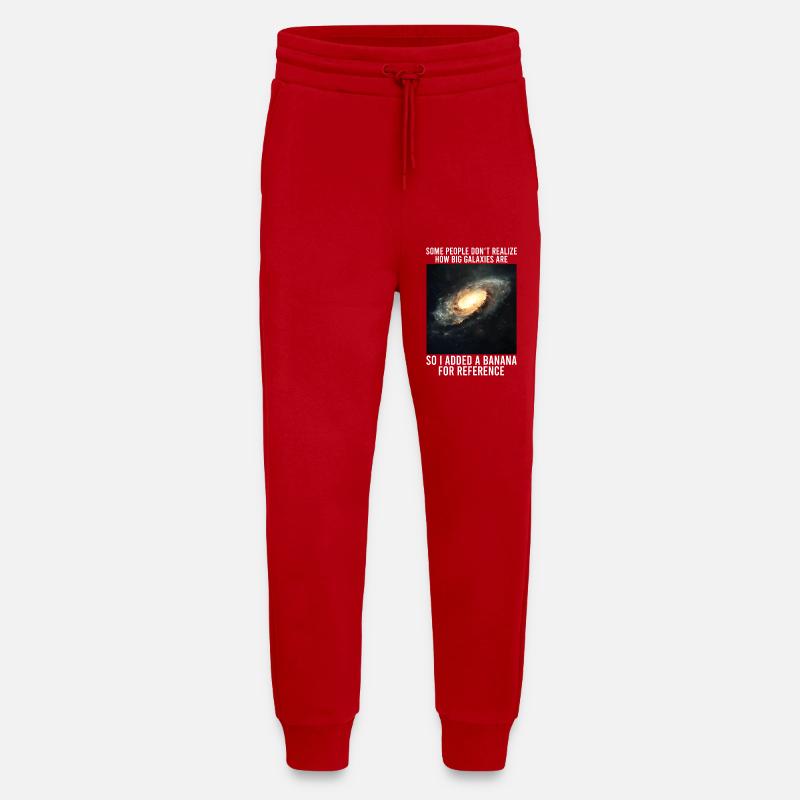 galaxy memes science astrophysics astrology - Jogging Pants - made by SPREAD  - red